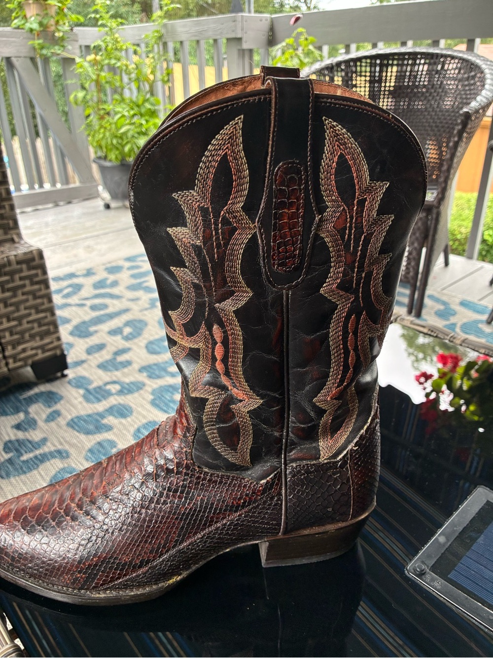 Men's Dan Post Python Boots - Picture 2 of 5